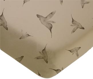 Mies & Co Little Dreams Spannbettlaken 60x120 cm / 70x140 cm Humus Braun sand