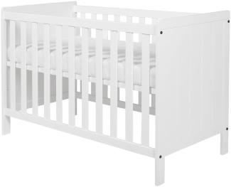 Europe Baby Ralph II Babybett Mattweiß 60 x 120 cm Weiß