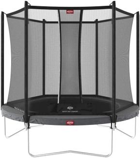 Berg 'Favorit Regular' Trampolin, 270 cm Durchmesser, ab 6 Jahren, bis 70 kg belastbar, inkl. Sicherheitsnetz 'Comfort', grau