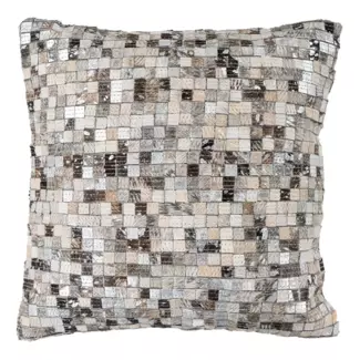 Kayoom Kissen Finish Pillow 100 Grau / Silber 45x45 cm