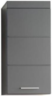 Trendteam 'Amanda' Hängeschrank, Holz, 77 x 23 x 37 cm, Grau Hochglanz