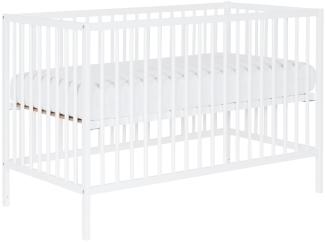 Puck Raw Babybett Buche Weiß 60x120 cm Weiß