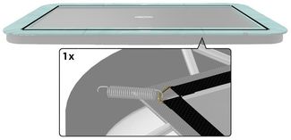 BERG Trampolin Ersatzteil Ultim Champion Schutzrand Band 410