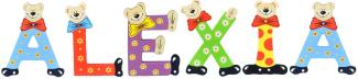 Playshoes Kinder Holz-Buchstaben Namen-Set ALEXIA - sortiert