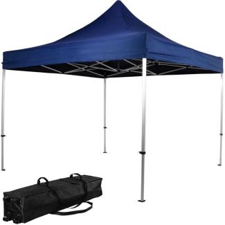 INSTENT Faltpavillon "PRO" 3x3,Trolley, Alu, blau