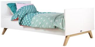 BETT 90X200 LYNN WEIß/NATUR
