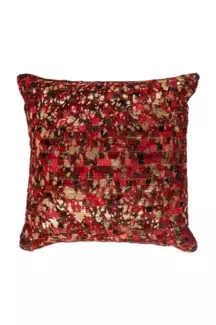 Kayoom Kissen Finish Pillow 100 Rot / Gold 45x45 cm