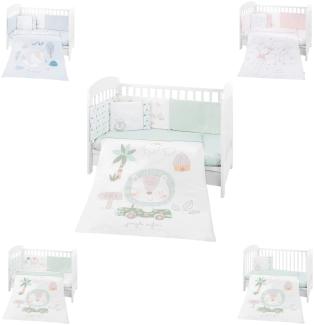 Kikkaboo Babybettwäsche 6-tlg. Decke 135x95 cm Kissen 45x35 cm Laken Bezüge grün