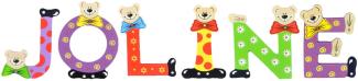 Playshoes Kinder Holz-Buchstaben Namen-Set JOLINE - sortiert