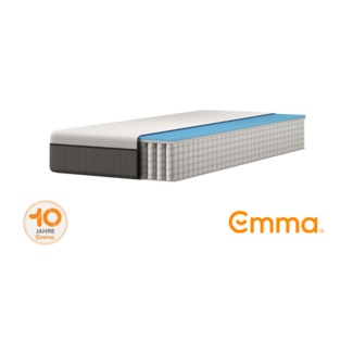 Emma 'Original v2' Taschenfederkernmatratze, 90x200 cm, 85 % Polyester / 15 % Polypropylen, Weiß