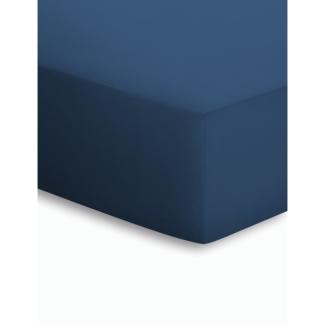 Adam Matheis 'Schlafgut' Spannbetttuch, Mako-Jersey, marine, 90x190 -100x200 cm