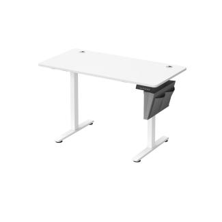 Songmics Höhenverstellbarer Schreibtisch elektrisch, 60x120 x (72-120) cm, Verstellbarer Tisch, Memory-Funktion für 4 Höhen, für Homeoffice, Arbeitszimmer, wolkenweiß