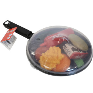 SpielMaus Pfanne mit Lebensmitteln, 20-tlg. , Kunststoff