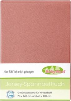 Odenwälder Spannbetttuch Jersey cranberry 70x140cm