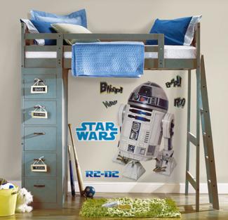 RoomMates - Star Wars R2D2 - Wandtattoo Wandsticker Wandaufkleber Wandbilder