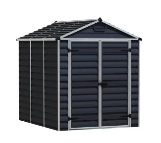 Palram - Canopia Kunststoff Gerätehaus Skylight 68 | Dunkelgrau | 229 x 185 x 217 cm