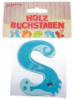 Besttoy - Holzbuchstabe - S - blau