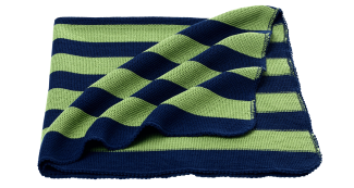 Reiff Babydecke (Farbe: marine/apfel)