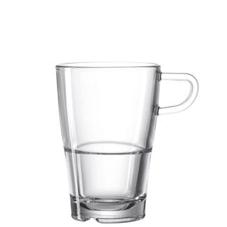 Leonardo Senso Latte Macchiato Becher, Kaffeetasse, Kaffee Tasse, Glas, 230 ml, 24014