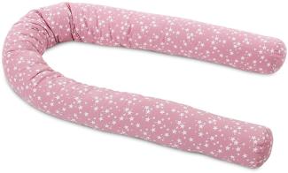 Babybay 'Piqué' Nestchenschlange pink/weiß, Sterne