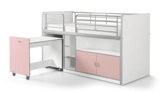 Vipack 'Bonny' Funktionsbett weiß/rosa