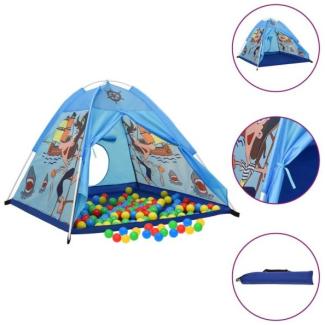 Spielzelt für Kinder Blau 120x120x90 cm