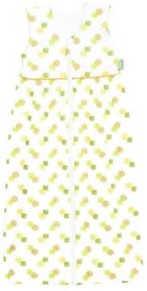 ODENWÄLDER BABYNEST Anni Jersey-Schlafsack Check Pineapple Gr. 90, Yellow 1441-1/2051 Gr. 90