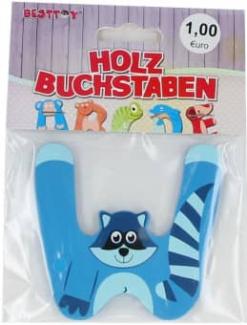 Besttoy Holzbuchstabe 'W' blau