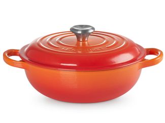 Le Creuset Stew Pot Rund Signature 22 cm ofenrot - 20 bis 24 cm - Orange