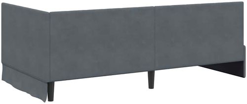 vidaXL Eckbettgestell Dunkelgrau 100 x 200 cm Samt 42016318 Bild 7