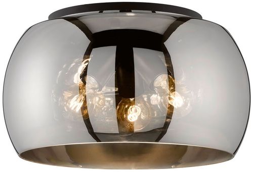 Fischer & Honsel Deckenleuchte, Glas, sandschwarz, 40 cm, 21304, Ø 40 cm Bild 2