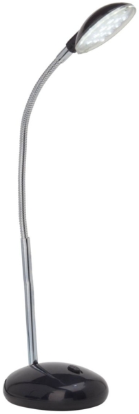 BRILLIANT Lampe Timmi LED Tischleuchte schwarz | 1x2W LED integriert, (100lm, 6000K) | Mit Druckschalter an der Basis
