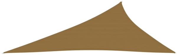 Sonnensegel 160 g/m² Taupe 4 x 5 x 6,8 m HDPE