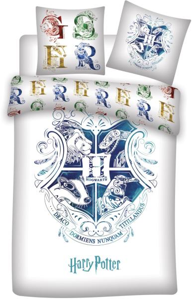 Harry Potter Bettwäsche Set für Schlafzimmer aus 100% Baumwolle 140x200 cm