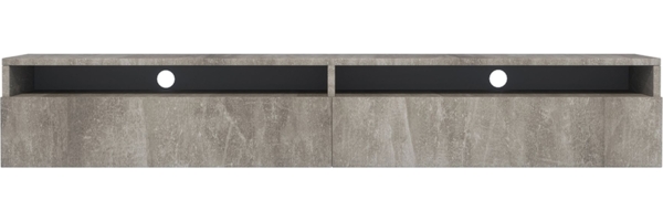 Selsey 'Rednaw' TV-Schrank , Betonoptik mit LED, 180 cm