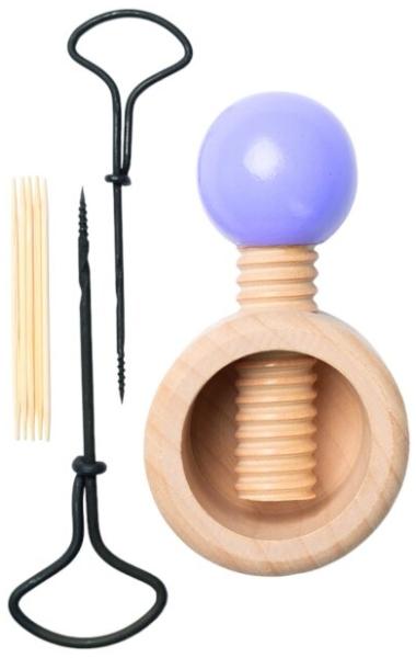 Kastanienbohrer Set aus Holz