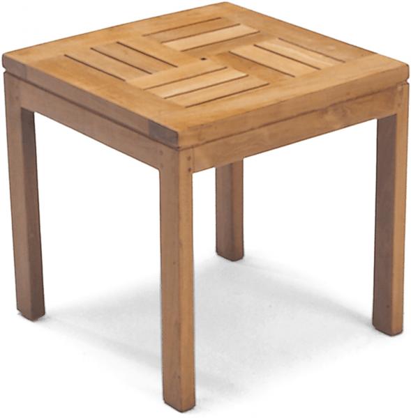 Sonnenpartner Beistelltisch Squareside 45x45 cm Teakholz Old Teak Tisch Gartentisch