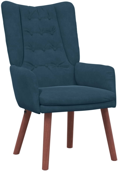 vidaXL Sessel Blau 63 x 67 x 94 cm Samt 42001813