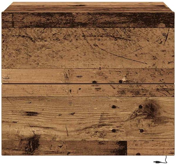 vidaXL Nachttisch mit Schubladen Altholz 50 x 39 x 41 cm Holzwerkstoff 863072 Bild 6