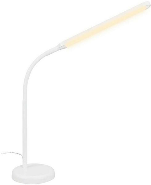 BRILONER – LED Nachttischlampe Touch Dimmbar, Schreibtischlampe LED, LED Tischlampe, LED Leselampe für Home Office, 4 Stufig Dimmbar, Weiß