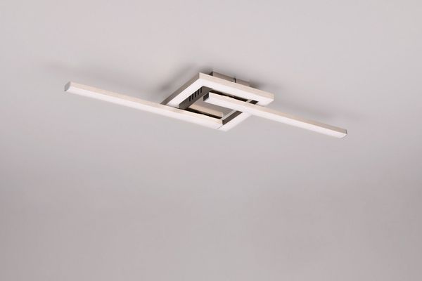 my home LED Deckenleuchte DAVINIA, als Deckenlampe oder Wandlampe mögl, LED Stäbe schwenkbar, LED fest integriert, Warmweiß, warmweiß 3000K 1860 Lumen 54x16 cm beweglich Flurlampe Wohnzimmerlampe