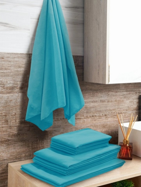 my home Reisehandtuch Xavi, 4 x 40x60cm ideal als Sporthandtuch, Reisehandtuch, Microfaser (Set, 4-St), als Serie und Set, sehr leicht, kompakt, schnelltrocknend, Mikrofaser Bild 2