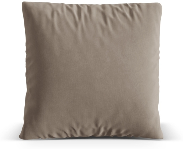 Micadoni Kissen Nuria Samt Warmes Grau 40x40x13