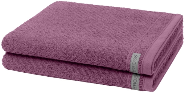 Ross Smart 2 tlg. Frottier-Set - 2 X Duschtuch (70 X 140cm) - 520 g/m2 - Beere