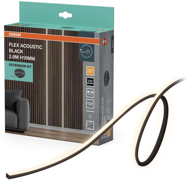 Osram FLEX ACOUSTIC BLACK 2.6M H10MM 830 EXT