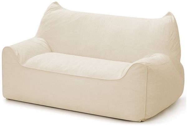 Insma Sitzsack XXL 2-Sitzer Lazy-Sofa Loungesessel 140cm aus Chenille mit Füllung, Relaxsessel Bean Bag mit Rückenlehne für Lesen, Gaming, Wohnzimmer