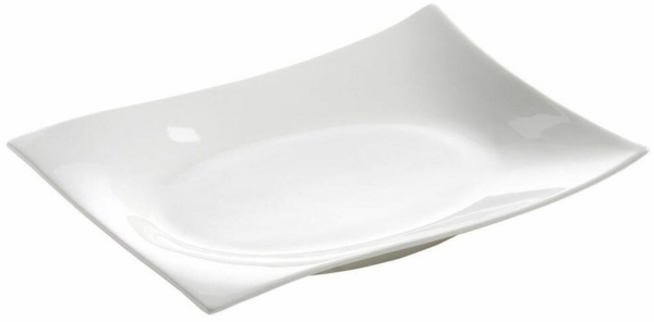 Platte / Teller MOTION eckig 20 x 15 cm / Servierplatte / White Basics