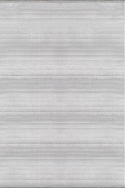Kurzflor Teppich Sofia Läufer - 80x150 cm - Silberfarbe