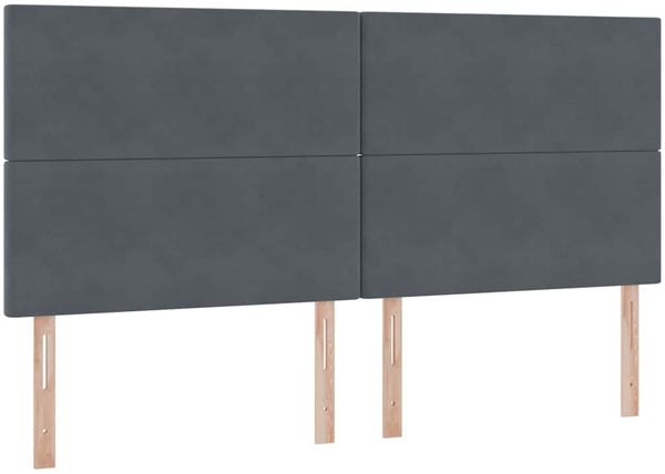 vidaXL Aufbewahrungsbett mit Matratze Dunkelgrau 200 x 200 cm Samt 3371992 Bild 9