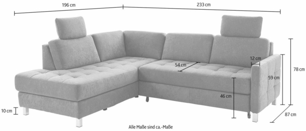 sit&more Ecksofa Pablo L-Form, wahlweise mit Bettfunktion Bild 3